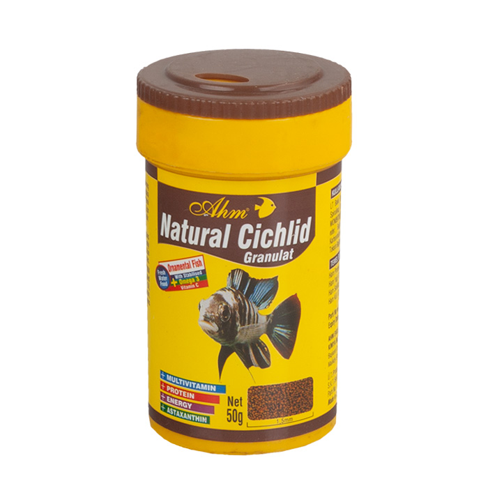 696-30632_97a9c2e04ad3bd97f21028b16232ef20 Ahm Natural Cichlid Granulat 100 ml - Görsel 1