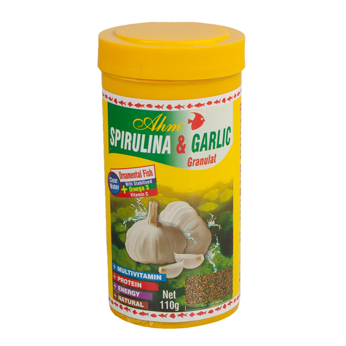 696-30922_ec63d6133e5bd5583c109654031e31df Ahm Spirulina Garlic Granulat 250 ml - Görsel 1