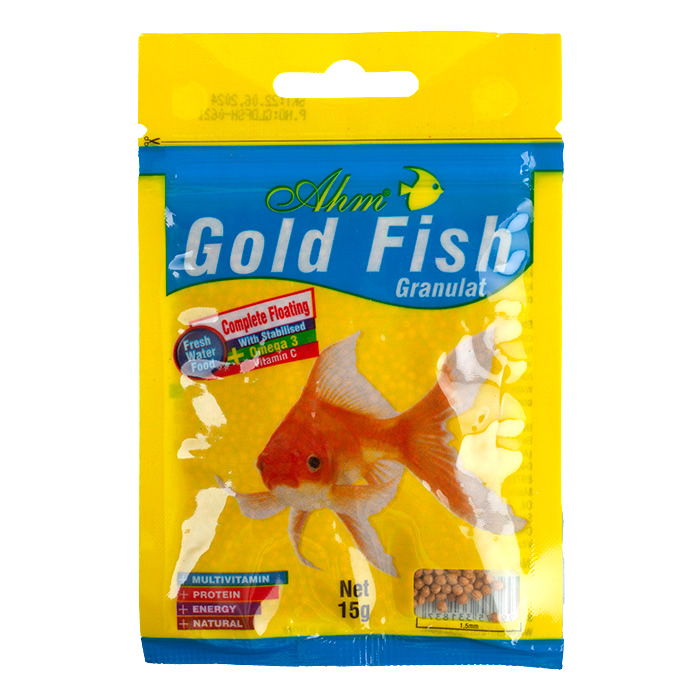 696-31837_d75c1346ed0e92bc5cdb322d002c13d8 Ahm Gold Fish Granulat 15 gr - Görsel 1