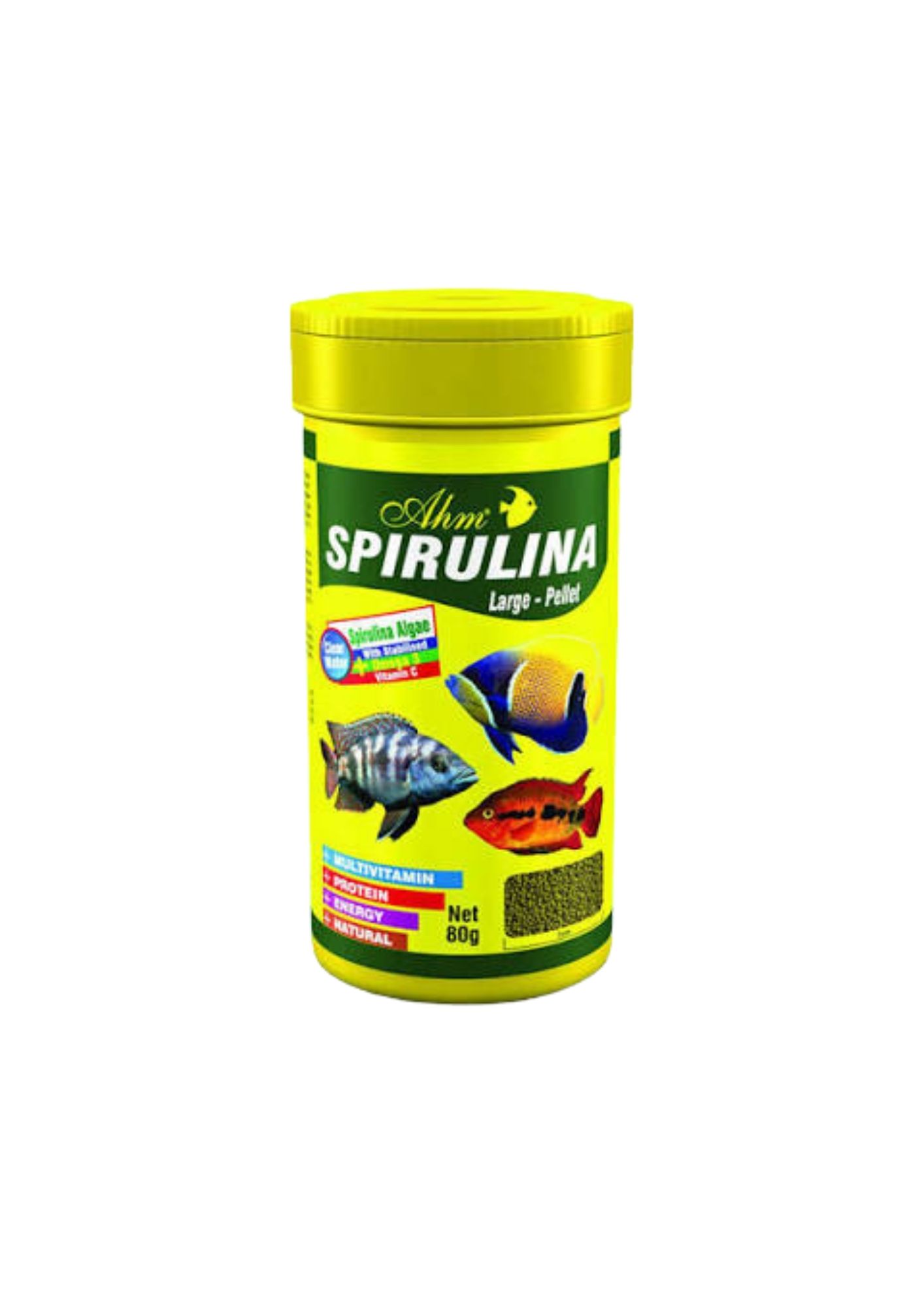 696-57097_3566d54006ede559a5df8bf085976afb Ahm Spirulina Large Pellet 250 ml - Görsel 1