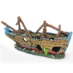 Delikli Savaş Gemisi Dekor-A 23x6.5x11.5 cm