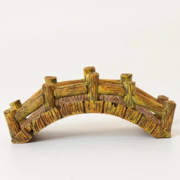 Ahşap Detay Köprü Dekor-S 11x4x4.3 cm (3'lü)
