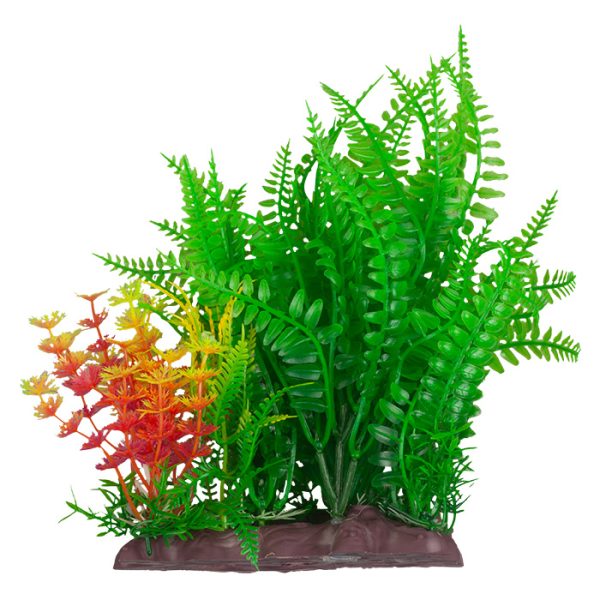 Plastik Bitki 28cm G-1137 Tekli