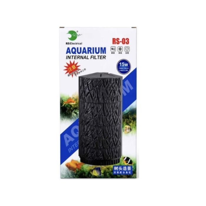 775-FK03_b748288954684ac18e95d374fe6a71f0 RS-03 İç Filtre Desenli 700L/H 15W 158x100x390mm - Görsel 1